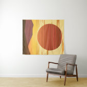 砂漠サンセットラストオレンジとブラウン タペストリー (インサイチュ(横))