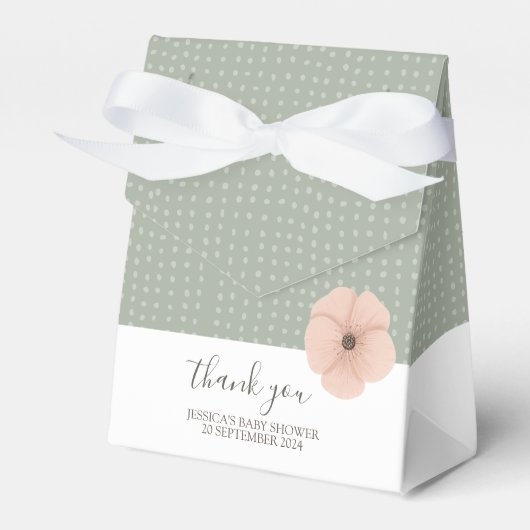 砂漠シックな赤ちゃんシャワーお気に入りボックス フェイバーボックス (正面サイド)