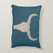 '砂漠スカル'長方形装飾用クッション アクセントクッション (裏面(縦))