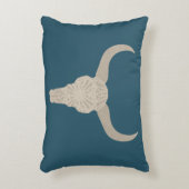 '砂漠スカル'長方形装飾用クッション アクセントクッション (正面(垂直))