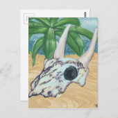 砂漠スカル ポストカード (正面/裏面)