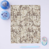 砂漠スタイルデジタルカモフラージベージュデコール チラシ (シングル)