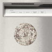 砂漠スタイルデジタルカモフラージベージュデコール マグネット (インサイチュ (食洗機))