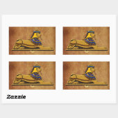 砂漠スフィンクス古代エジプトのシール 長方形シール (シート)