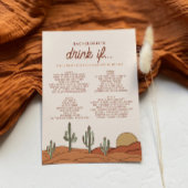 砂漠バチェロレッテドリンクもしゲームカード 招待状