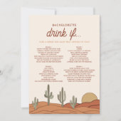 砂漠バチェロレッテドリンクもしゲームカード 招待状 (正面)