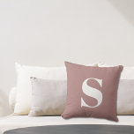 砂漠バライニシャルモノグラムの屋外枕 アウトドアクッション<br><div class="desc">砂漠のバライニシャルモノグラムの屋外の枕。イニシャル付きの装飾的な屋外独身の枕。素早く簡単にパーソナライズ。</div>