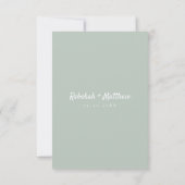 砂漠バラサボテン | 親切な返事 | 食事のオプション 出欠カード (裏面)