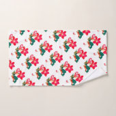 砂漠バラレッドアデニウムフラワーサマーオアシスビーチ バスタオルセット (ハンドタオル)