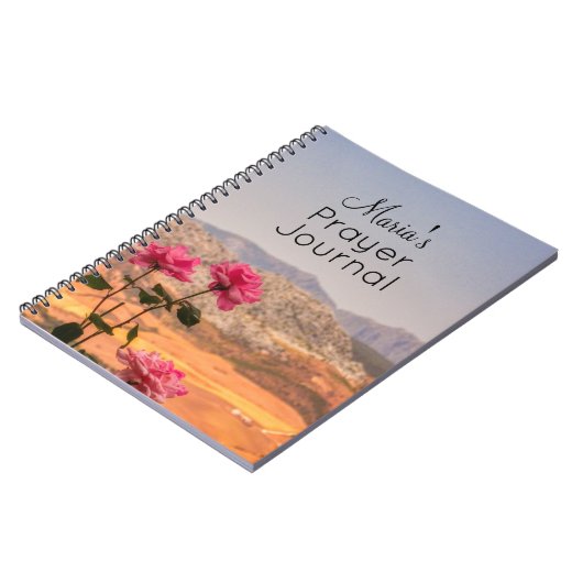 砂漠バラ祈りの言葉ジャーナル ノートブック (左側)
