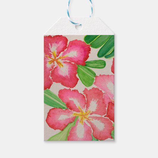 砂漠バラ ギフトタグ (正面)