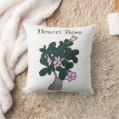 砂漠バラ クッション (ブランケット)