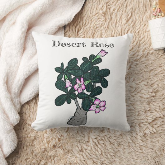 砂漠バラ クッション (ブランケット)