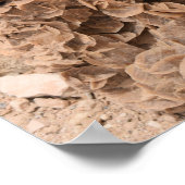 砂漠バラ。チュニジア。 ポスター (角)