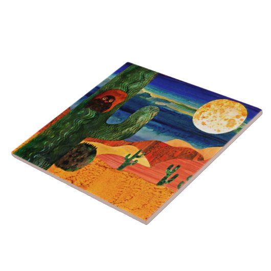 砂漠フクロウ タイル (側面)