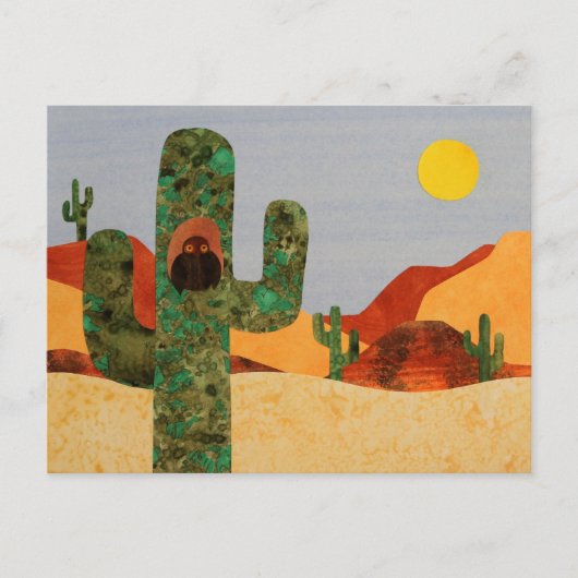 砂漠フクロウ ポストカード (正面)