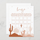 砂漠ブライダルビンゴカード (正面/裏面)