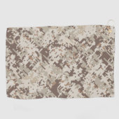 砂漠ベージュスタイルデジタル迷彩デコールオンア  ゴルフタオル (横)