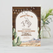 砂漠メキシカンルーティンの二つ – スズの二番目の誕生日 招待状 (スタンド正面)