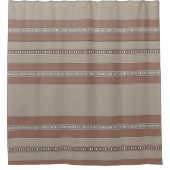 砂漠モザイクストライプ シャワーカーテン (正面)