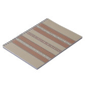 砂漠モザイクストライプ ノートブック (左側)