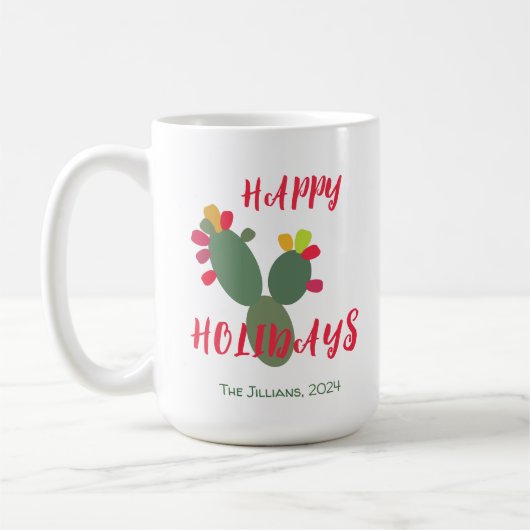 砂漠モダンカラフル コーヒーマグカップ (左)