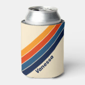 砂漠レトロレインボーストライプのウィズネーム 缶クーラー (缶正面)