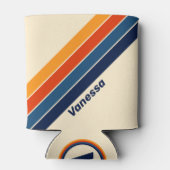 砂漠レトロレインボーストライプのウィズネーム 缶クーラー (裏面)