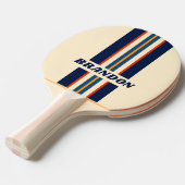 砂漠レトロレインボーストライプラリー名 卓球ラケット (正面アングル)