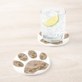 砂漠動揺して迷彩柄ドッグポープリント コースター (側面)