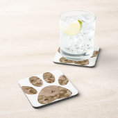 砂漠動揺して迷彩柄ドッグポープリント コースター (右側)