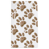 砂漠動揺して迷彩柄ドッグポープリント スモールペーパーバッグ (裏面)