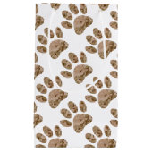 砂漠動揺して迷彩柄ドッグポープリント スモールペーパーバッグ (正面)