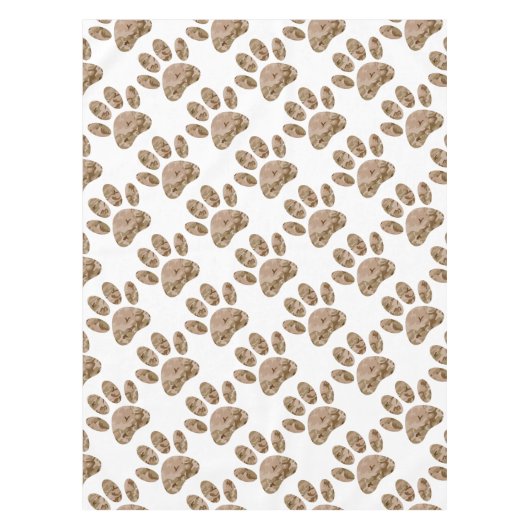 砂漠動揺して迷彩柄ドッグポープリント テーブルクロス (正面)