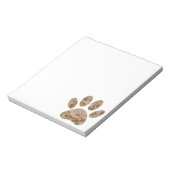 砂漠動揺して迷彩柄ドッグポープリント ノートパッド (回転)