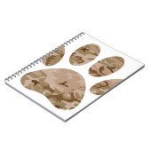 砂漠動揺して迷彩柄ドッグポープリント ノートブック (左側)