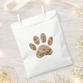 砂漠動揺して迷彩柄ドッグポープリント フェイバーバッグ (クリップ留めされた状態)