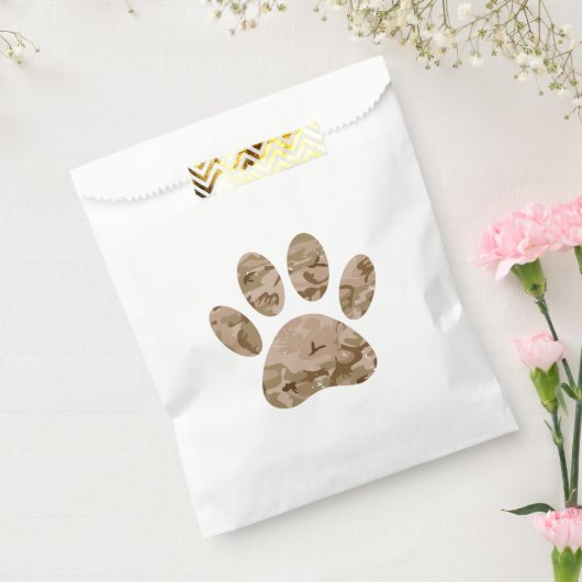 砂漠動揺して迷彩柄ドッグポープリント フェイバーバッグ (封をした状態)