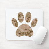 砂漠動揺して迷彩柄ドッグポープリント マウスパッド (マウス)