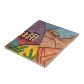 砂漠南西アリゾナのサボテンのセラミックタイル タイル (側面)