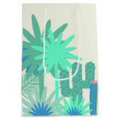 砂漠南西パーソナライズされた抱き枕 ミディアムペーパーバッグ (裏面)