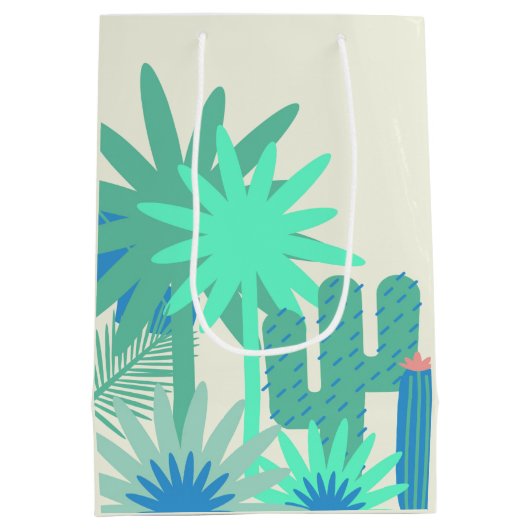 砂漠南西パーソナライズされた抱き枕 ミディアムペーパーバッグ (裏面)