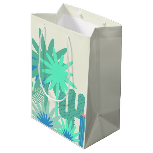 砂漠南西パーソナライズされた抱き枕 ミディアムペーパーバッグ (裏面アングル)