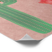 砂漠南西感動的フローラ ポスター (角)