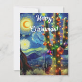 砂漠南西部のクリスマスサグアーロサボテン (正面)