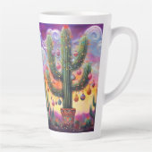 砂漠南西部のクリスマスサグアーロサボテン カフェラテマグ (右)