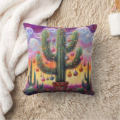 砂漠南西部のクリスマスサグアーロサボテン クッション (ブランケット)