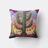 砂漠南西部のクリスマスサグアーロサボテン クッション (裏面)