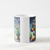 砂漠南西部のクリスマスサグアーロサボテン コーヒーマグカップ (中央)