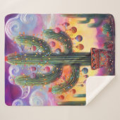 砂漠南西部のクリスマスサグアーロサボテン シェルパブランケット (正面(横))